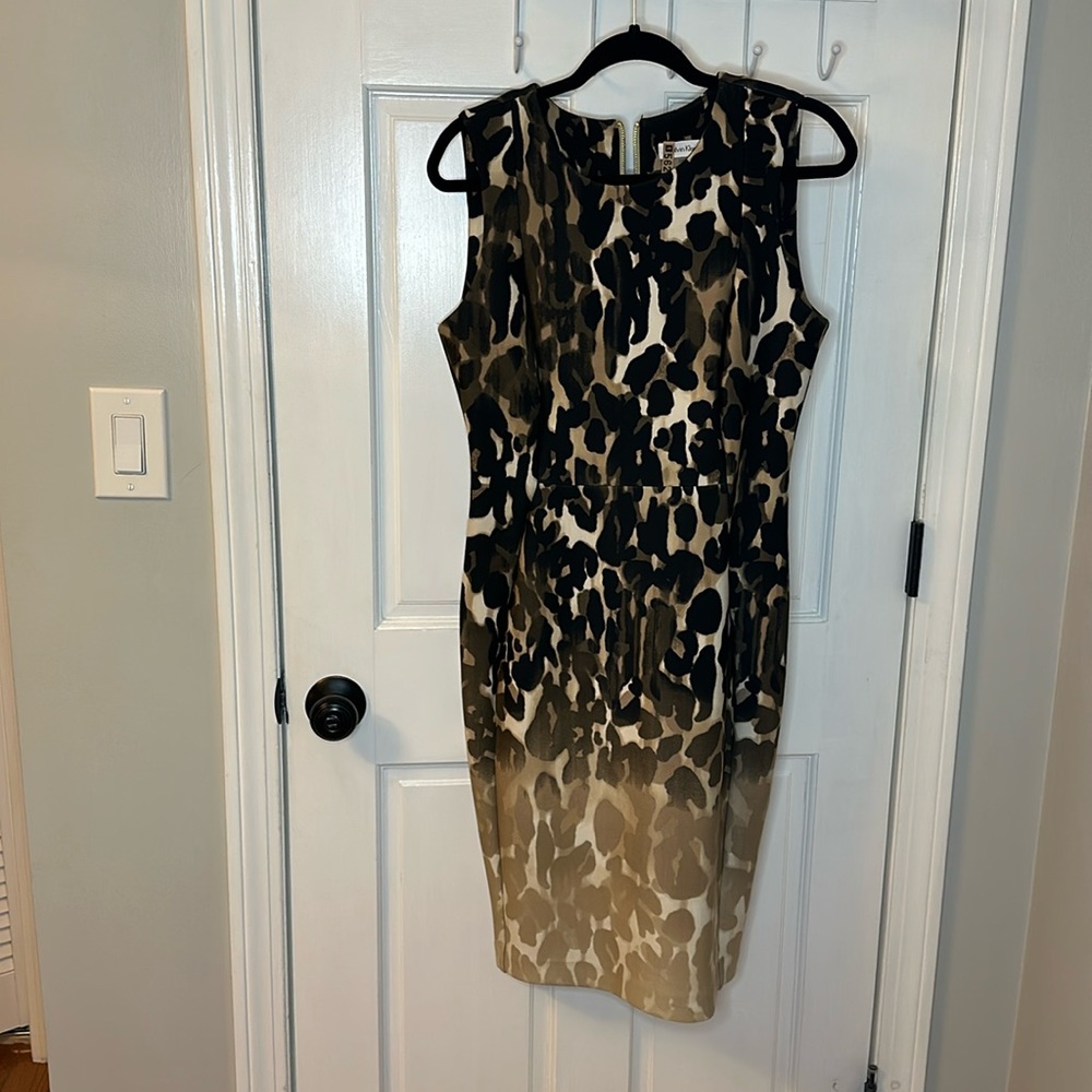 Calvin Klein Leopard print dress size 10